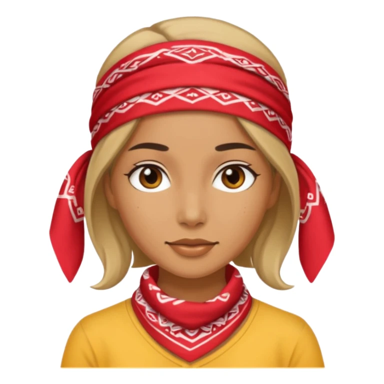 woman with a bandana sticker