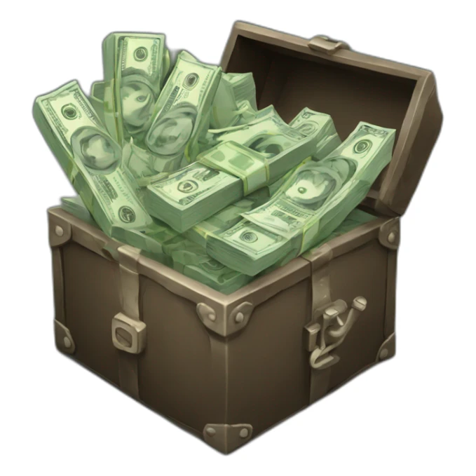 a safe full of money  sticker
