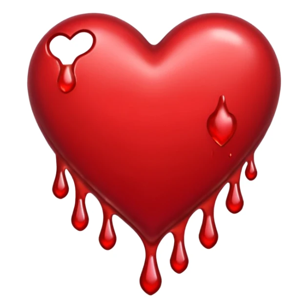 pierced heart sticker