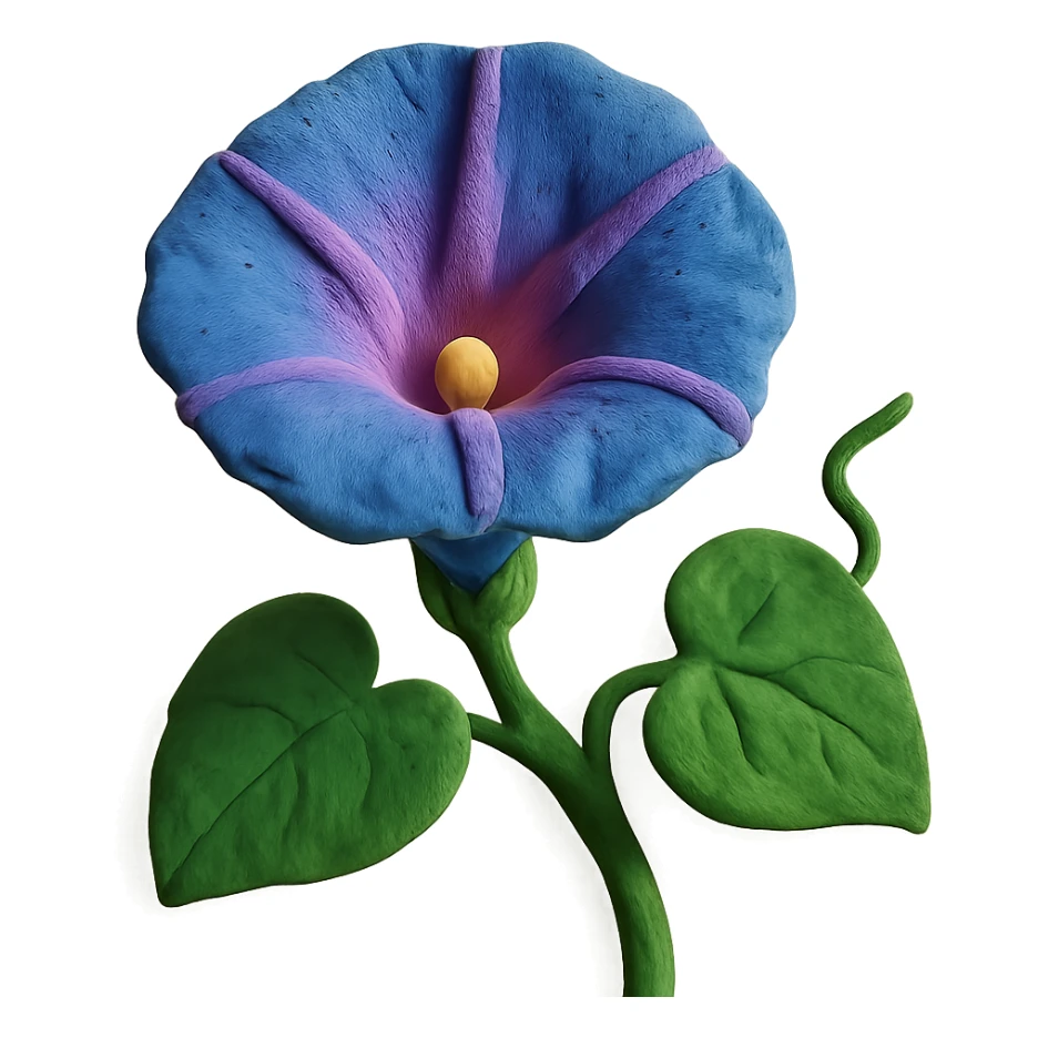 morning glory flower sticker