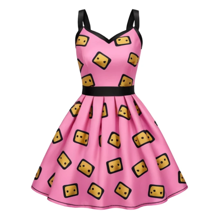 BETSEY JOHNSON STYLE SPAM print dress sticker