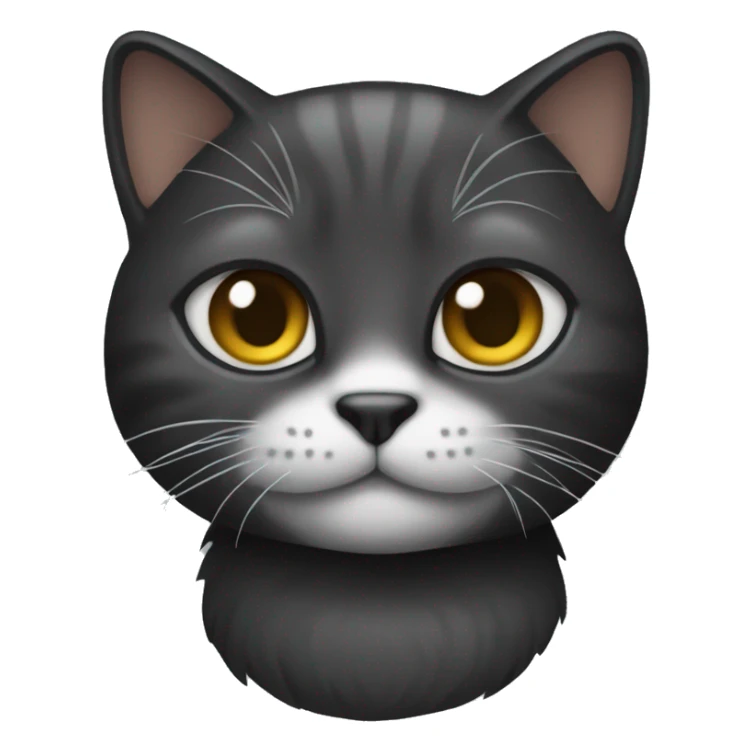 Faz uma emoji de um gato preto sticker