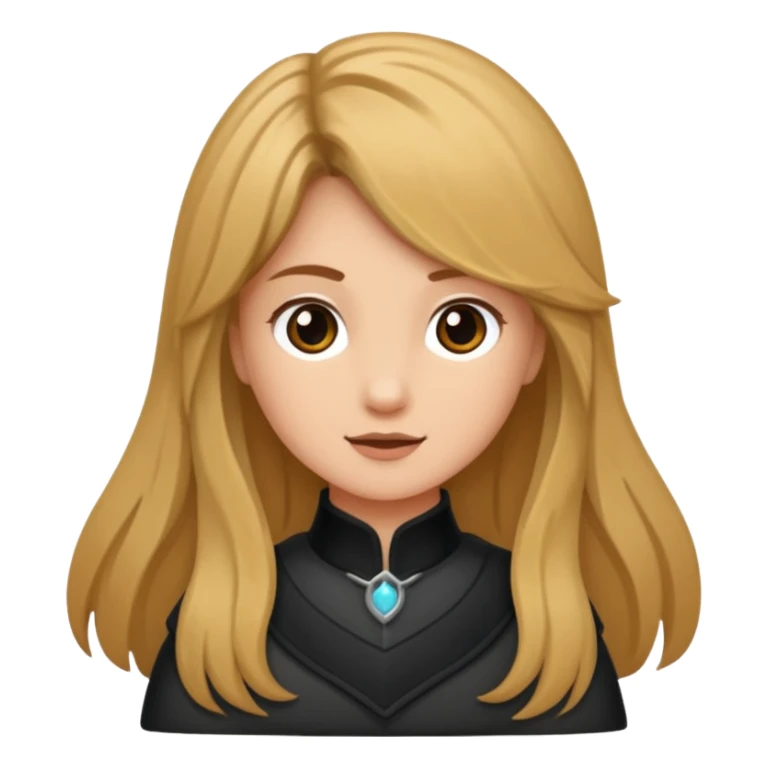 Ein braunhaariges Mädchen mit langen glatten Haaren und sitzend auf einem Braunen Pferd mit schwarzer Mähne  sticker