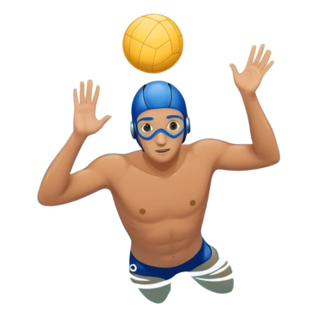 determined pool diver dives into a pool of confidence blue water underneath  sticker