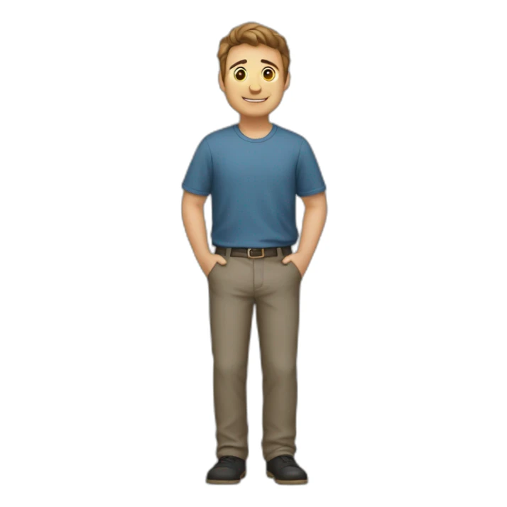 Un homme de très petite taille sticker