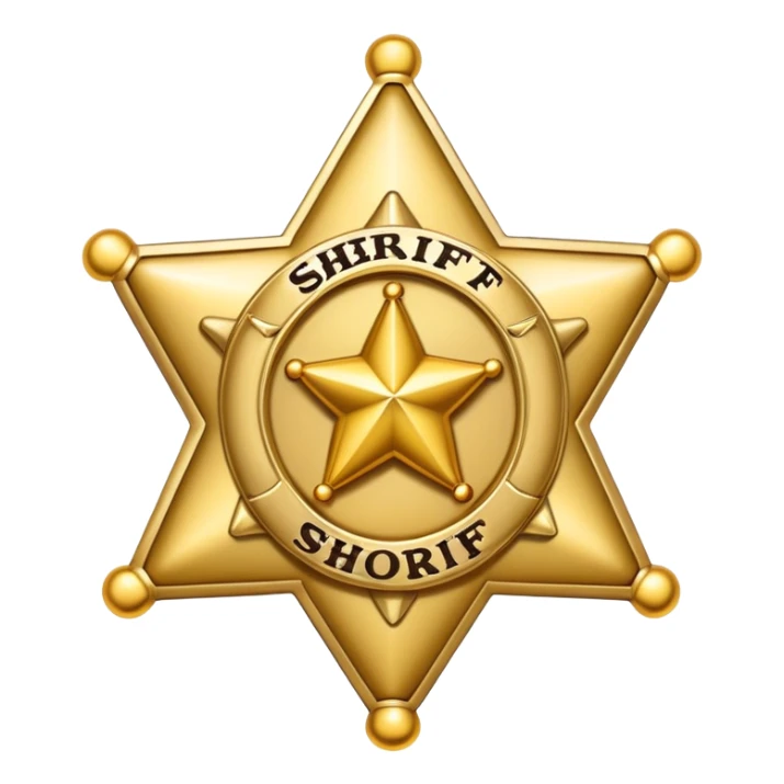 Sheriff major badge emoji  sticker