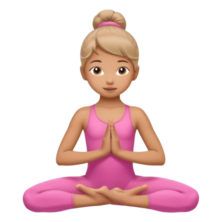 yoga pose by a little girl  sticker