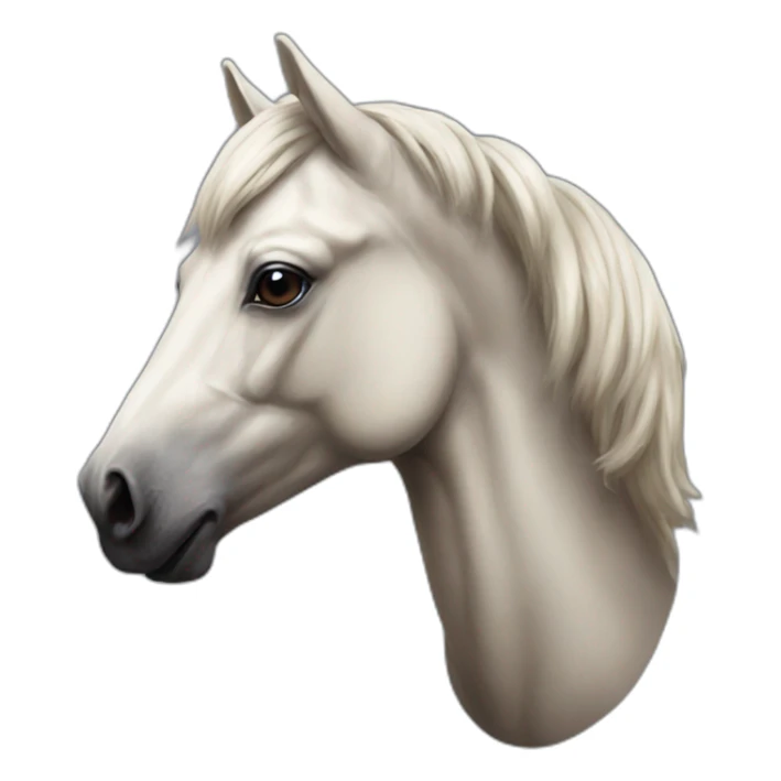 photorealistic space horse sticker