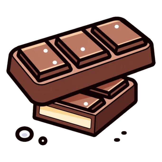Dark chocolate with sea salt sticker