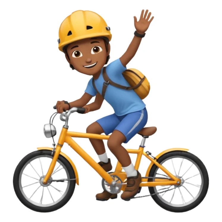 Make emoi of scout on bike sticker