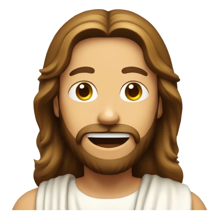 Jesus emoji of the face with ok gesturing  sticker