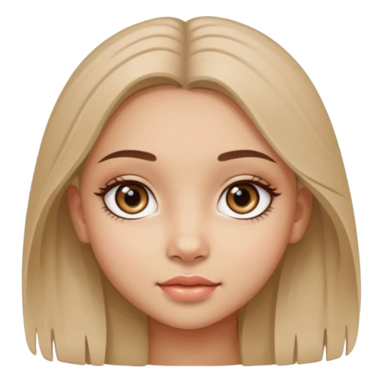 Cute girl with bindi and realistic eyes sticker