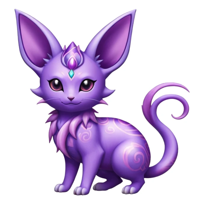 Shiny Exotic Espeon-Delcatty-Nidorino-Hybrid-Creature sticker