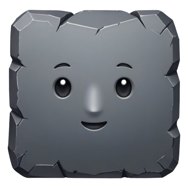 iron ore of a gray flesh  color  sticker