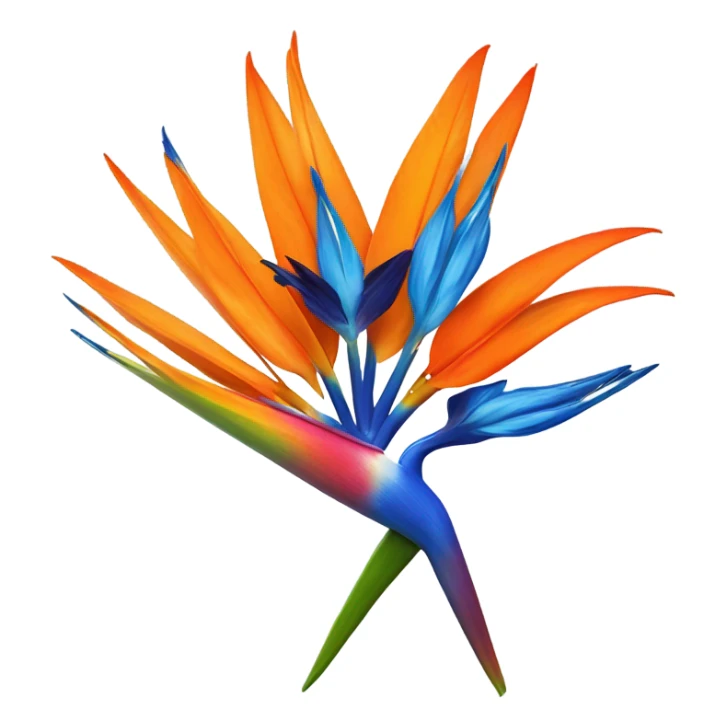 Bird of paradise flower sticker