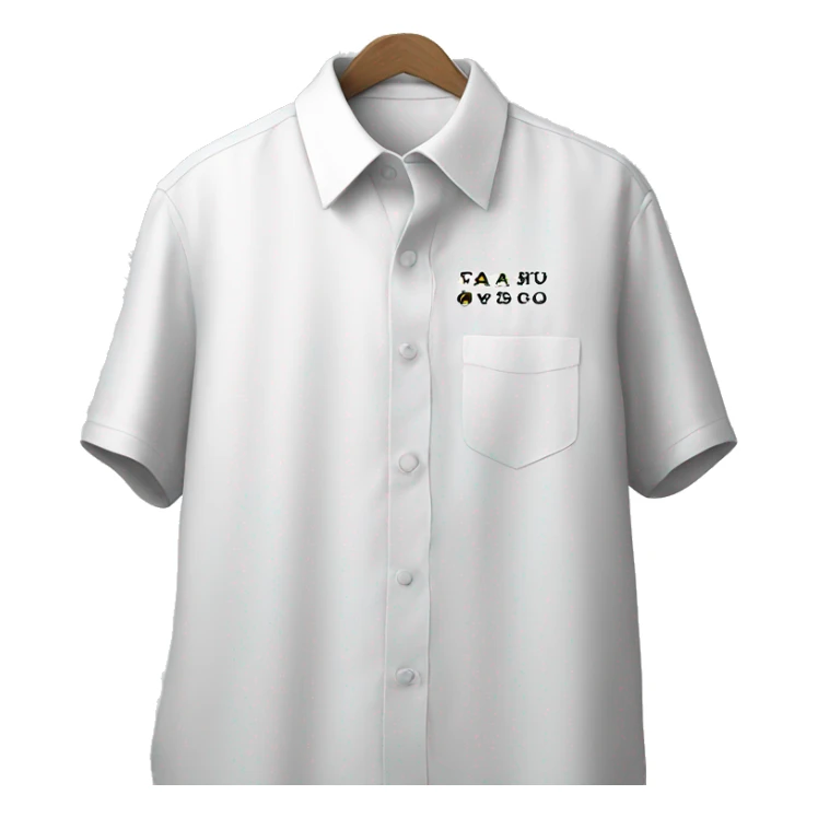 TCS written on shirt sticker