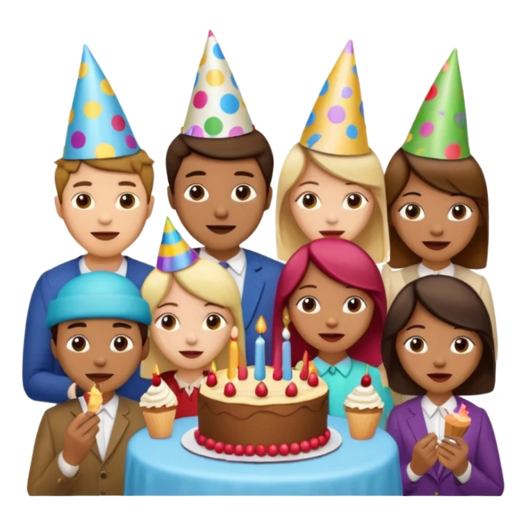 200 people eating at a family party sticker