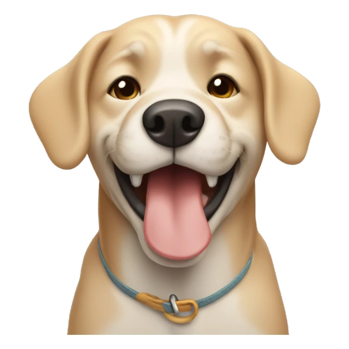 Dog saying good morning  sticker