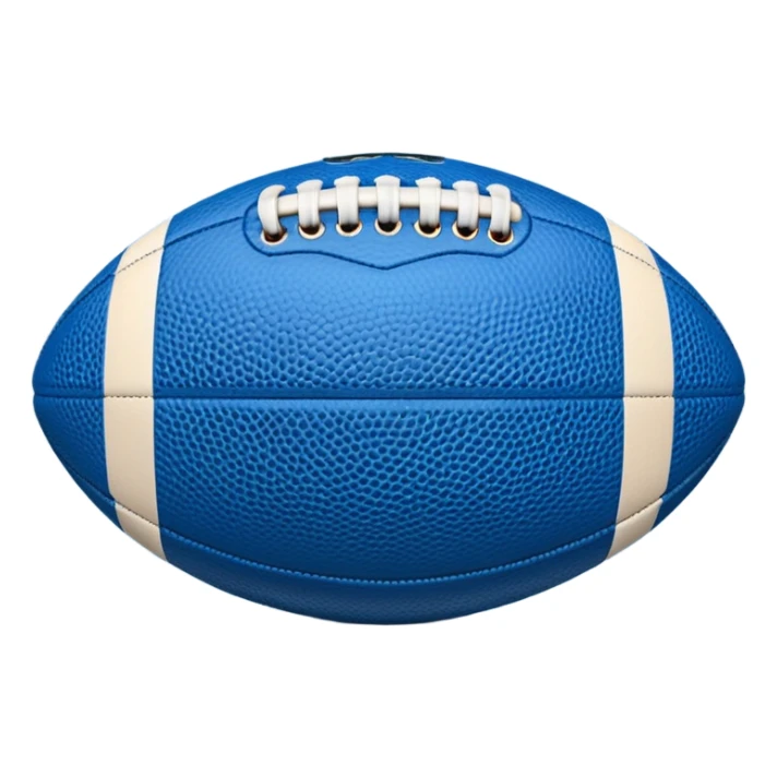 blue football ball sticker