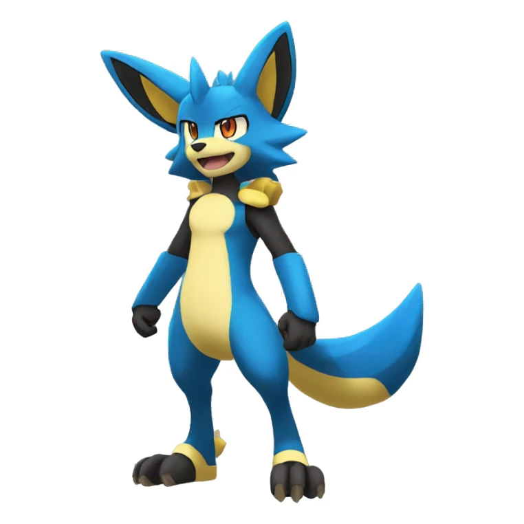 Lucario-Lombax-Zeraora full body sticker