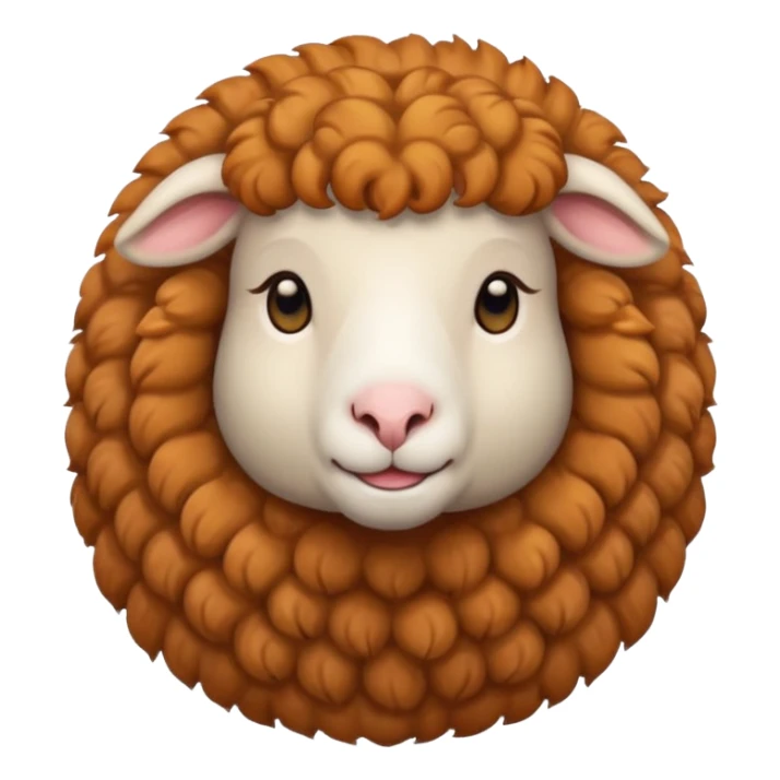 female sheep with gir hair sticker