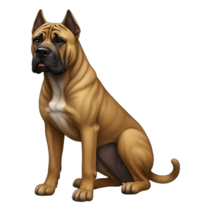 Presa Canario Dog Full Body sticker