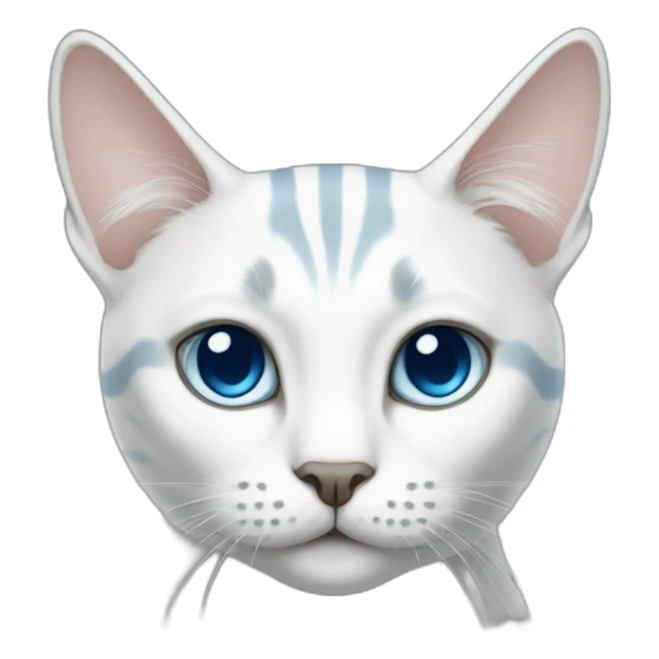 white-cat-with-grey-stripes-full-body-blue-eyes sticker