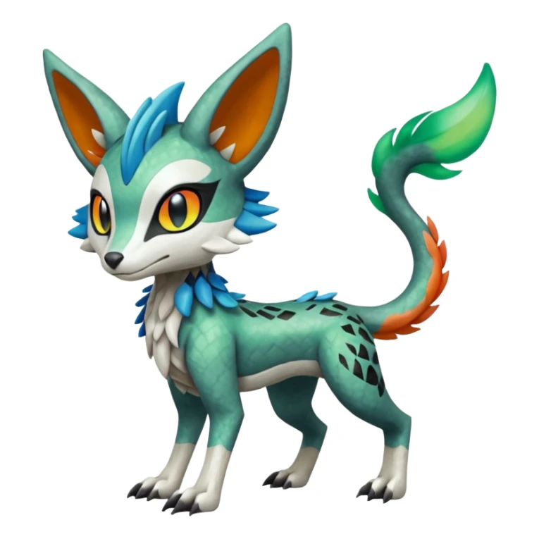 Meloetta-Vernid-Trico-Sergal-Protogen-Primagen-Pokémon-Fakémon-creature sticker