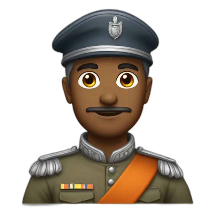 Dutch ost India soldier from the past sticker
