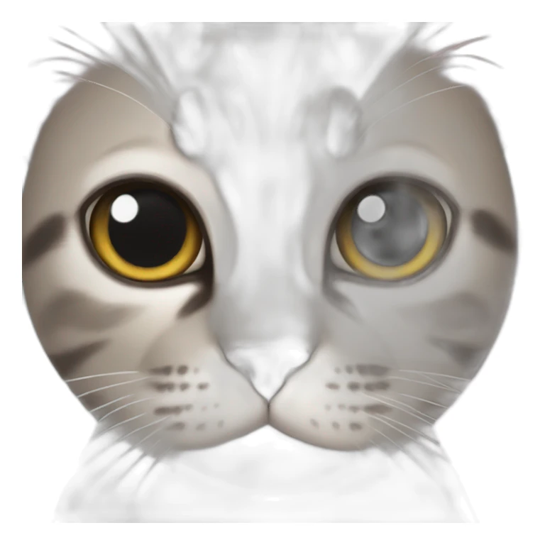 A cat with very big eyes sticker