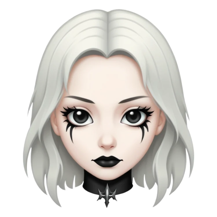 Alina in black metal logo style sticker