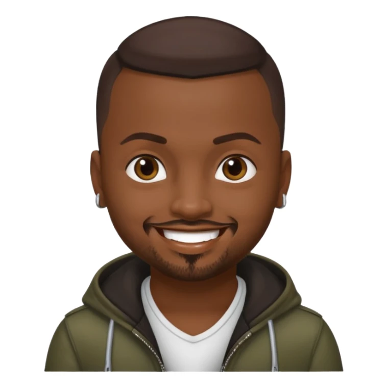 Sean Paul with dark brown hair sticker