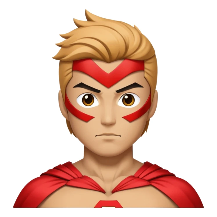 Kuniman superhero character with Japanese-inspired design sticker