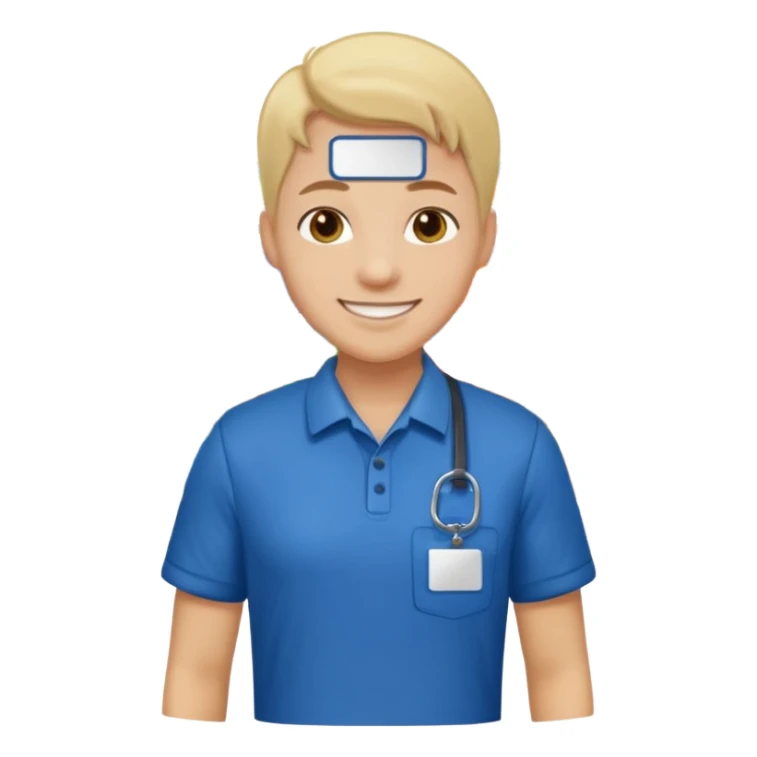 supermarket employee at a cash register, full body sticker