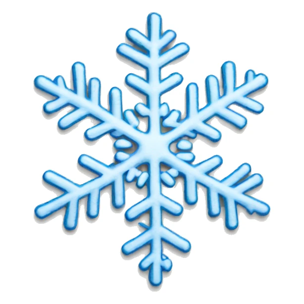 a more detailed snowflake  sticker