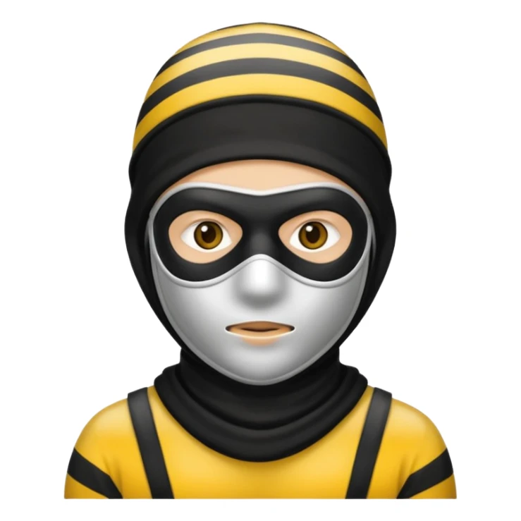 A Robber that just robes a bank** and that has yellow and black stripes sticker