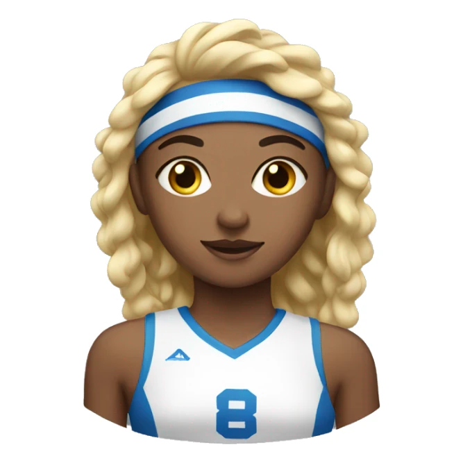 Athlete girl sticker