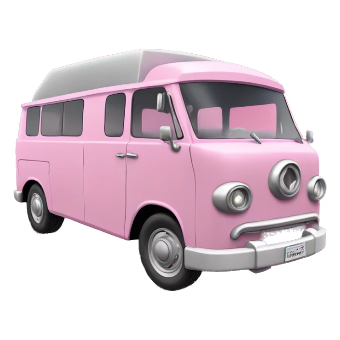 Tall Barbie wide-fender Papercraft long step-van  sticker