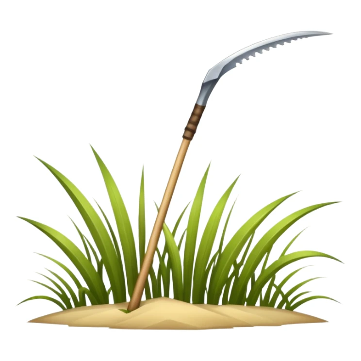 A blade of grass beige  sticker