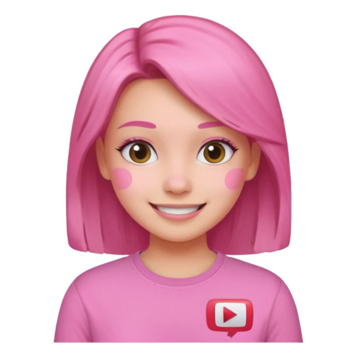 pink girly youtube sticker