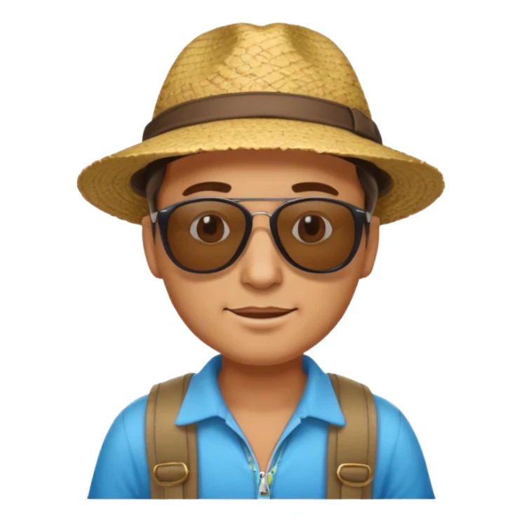 Male tourist in Peru sticker