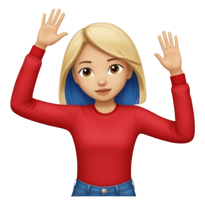 Una chica haciendo el dab  sticker