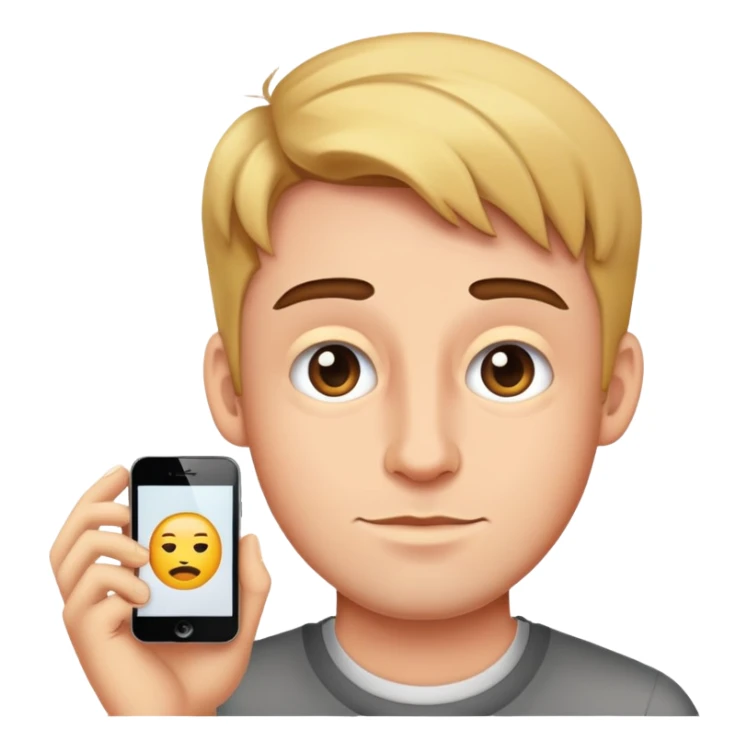Drew Starkey as an emoji, capturing his signature look sticker