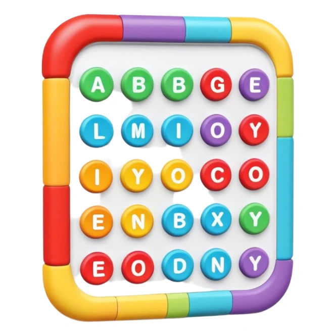 a baby toy that helps them learn words sticker