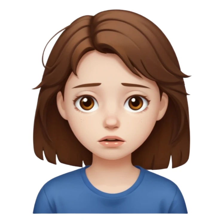 tired girl   sticker