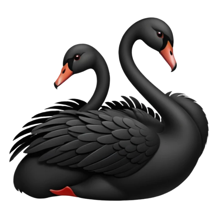 Black swan sticker
