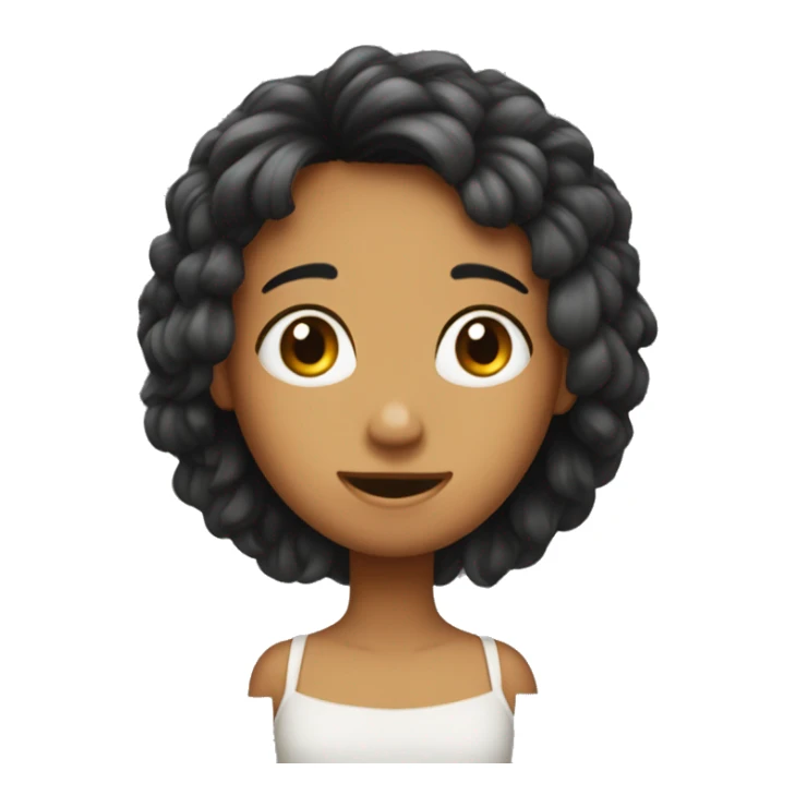 Una chica durmiendo, que tenga el pelo negro con flequillo  sticker