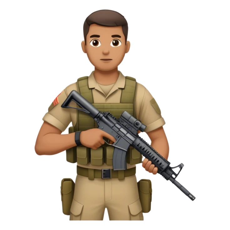 American marine holding ar15 sticker