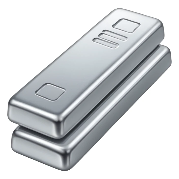 Create a silver bar that is visible in a small navigation bar for my jewellery shop website make it attractive for the navigation bar make it visible properly. Make the gold bar and silver similar or same in style sticker