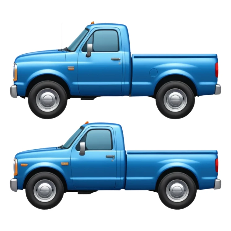 SINGLE Blue PICKUP TRUCK SIDE VIEW "EllisDon"  sticker